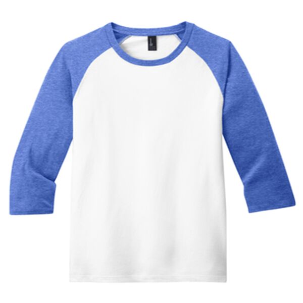 Youth Heather Cotton Raglan Tee  Thumbnail