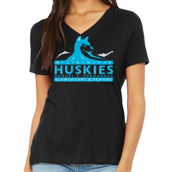 Women's Relaxed Jersey Short Sleeve V Neck Tee  Thumbnail
