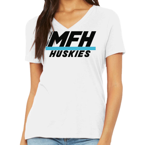 Women's Relaxed Jersey Short Sleeve V Neck Tee  Thumbnail